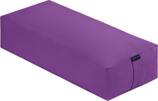 Yoga Bolster Kussen - Meditatie Kussen voor Yoga Praktijken - Machine Wasbare Katoenen Cover - Duurzaam Draaghandvat - Rechthoekig Moerbei van Merkloos
