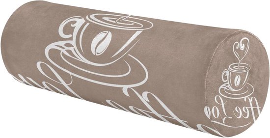Yoga Bolster Kussen - Nek Roll Kussen - Rug Ondersteuning - Ergonomisch Schuim - 43 cm lang 14 cm breed