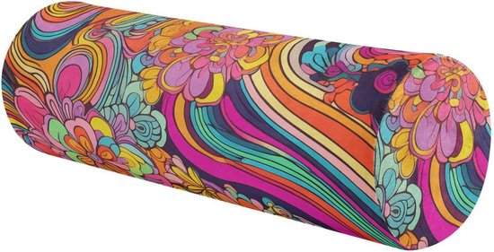 Yoga Bolster Kussen - Nekkussen Roller Slaapkussen - Therapeutische Slaaphouding - Ergonomisch Ontworpen - 1 Size - Kleurrijke Illustratie