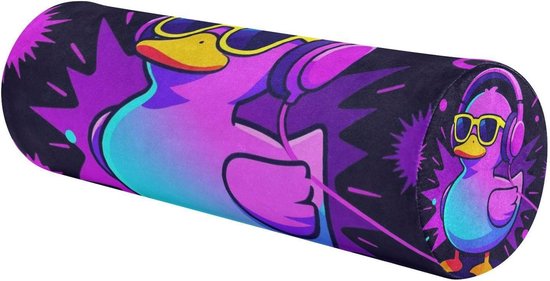 Yoga Bolster Kussen - Nekrol Kussen Cilinder - Ontspanning en Ondersteuning - Ergonomisch Schuimontwerp - 17 x 5.5 Inch