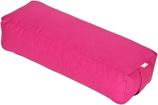 Yoga Bolster Rechthoekig - Yogakussen Groot - Restoratieve Yoga - Biologisch Spelt Vulling - 60 x 20 x 14 cm van Anita