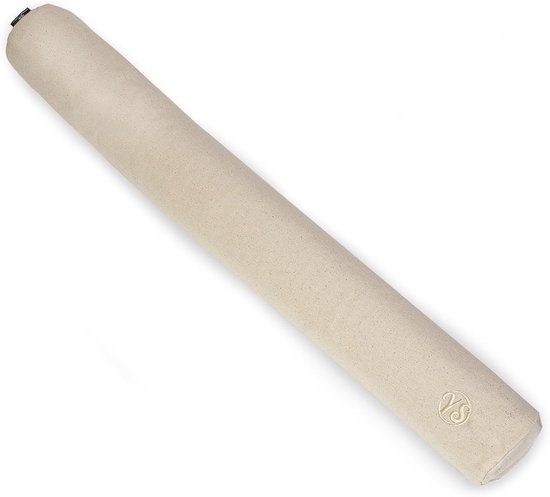Yoga Bolster - Steun Kussen - Ontspanning Oefenen - Biologisch Katoen Vulling - 80x8 cm - Ecru
