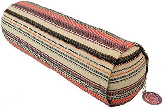 Yoga Bolster - Steun Kussen - Ontspanning Oefenen - Natuurlijke Boekweitvulling - 60x16 cm - Rond Patroon