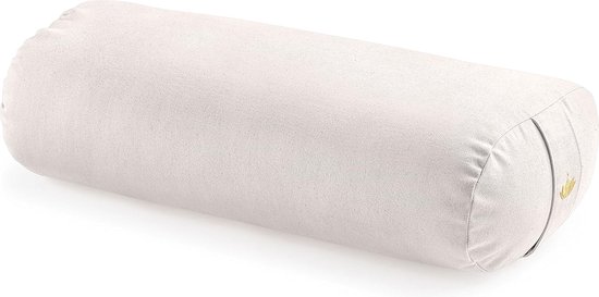 Yoga Bolster voor Yin Yoga - Wasbare Biokatoenen Kussen met Kapok Vulling - Meditatie en Pilates Rol