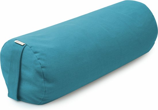 Yoga-Bolster yin - round - Samtosha petrol Meditatiekussen YOGISTAR van YOGISTAR