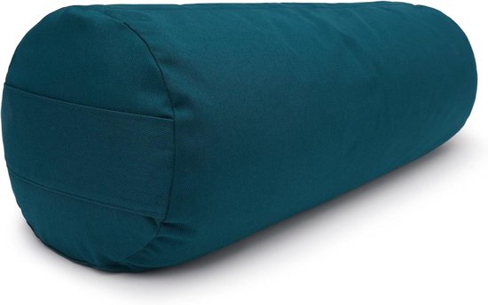 Yoga Bolster - Yin Yoga Rol - Restorative Yoga - Regionaal Geproduceerd - Ø22 cm - Petrol