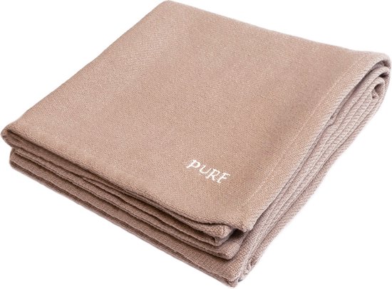 Yoga deken / meditatie deken eco taupe - Pure van Yogi & Yogini