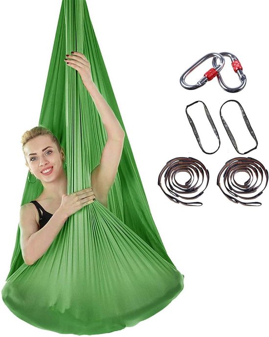 Yoga Doek - Luchtacrobatiek Doek - Kracht en Flexibiliteit - Lage Stretch Stof - 4x2.8m - 07