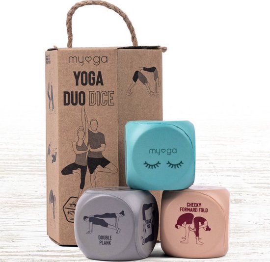 Yoga Duo-Dobbelstenen voor Volwassenen - Yoga Dobbelstenen - Yoga Spel - Partner Yoga - Samen Yoga Doen - Yoga Therapie - Home Workout - Thuis Yoga - DIY Yoga - Yogaspel - Samen Sporten - Thuis Sporten van Merkloos