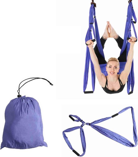 Yoga Hangmat voor Aerial Yoga en Pilates - Stretch Band voor Thuis - Fitness Hanggreep - Inversie Swing Sling voor Yogastudio's