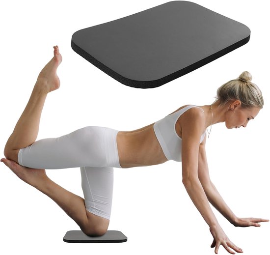 Yoga Knie Kussen - Extra Dikke Foam Oefenmat - Antislip en Hoogwaardig - Kussen voor Pilates en Grondoefeningen - (Formaat: 1 Stuk) van Merkloos