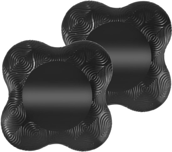 Yoga Knie Kussens - Set Van 2 Stuks - Yoga Kniebeschermer Mat - Sport Balans Kussen - Antislip Yogamatten - Kussen - Knee Pads - Kniestukken - Kniemat - Sportmat - Fitness - Ondersteuning Van KnieëN, Polsen En Ellebogen - 20×20×2cm - Zwart van Ramënsha​​.