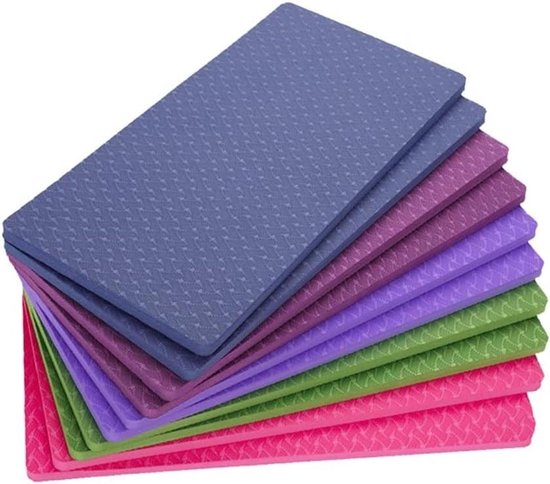 Yoga Knie Pad - Fitness Kussen - Oefening Bescherming - Veerkrachtig TPE Materiaal - 34 x 34 cm - Willekeurige Kleur
