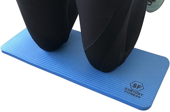 Yoga kniebeschermer kussen 15 mm dik - biedt verlichting - 1 stuk - zwart