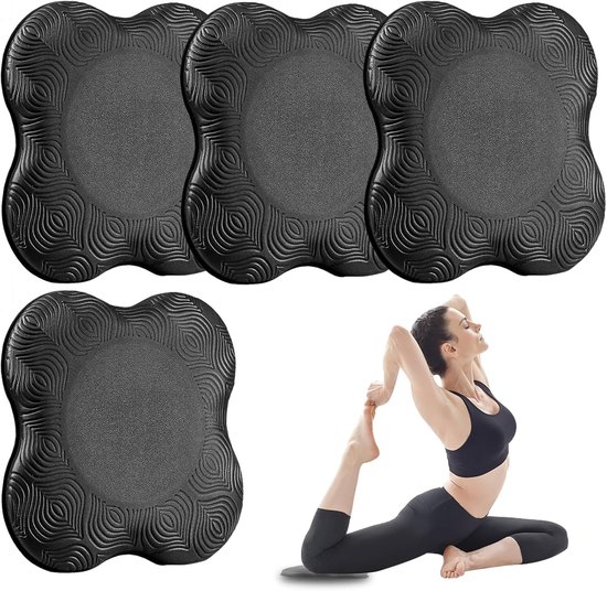 Yoga-kniebeschermers - Antislip en slijtagebescherming - 4 stuks van Merkloos
