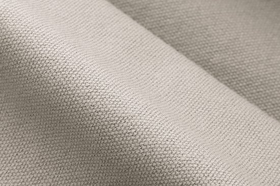 Yoga Kussen, rond, 31 cm diameter, 16 cm hoog, beige, met vulling van boekweit-spelt, machinewasbare overtrek van 100% extra dik katoen, meditatiekussen, zitkussen van Merkloos