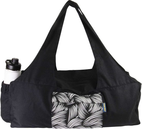 Yoga Mad - Deluxe Sporttas - Zwart/Wit van Merkloos