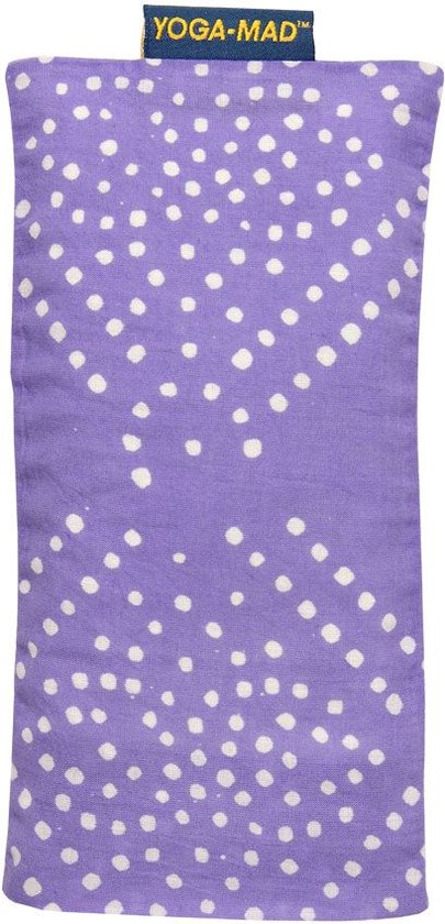 Yoga-Mad - Organisch Katoenen Oogkussentje - Patroon – Licht Paars van Yoga-Mad