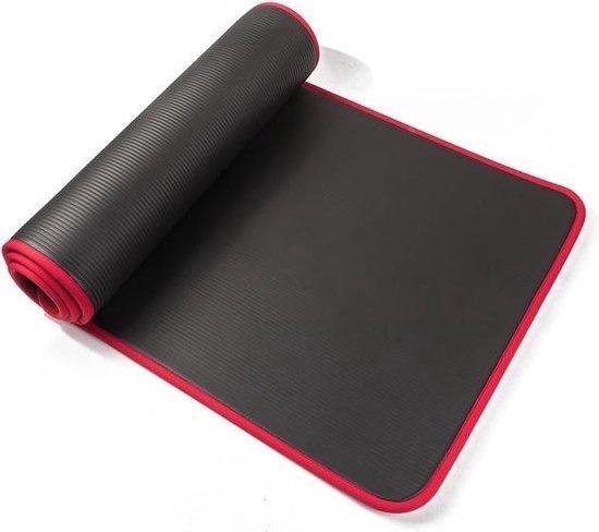Yoga mat 10mm extra dik met antislip 183cmx61cm van Merkloos