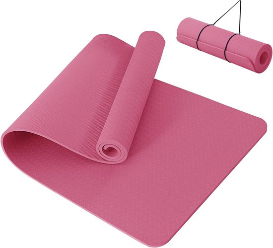 Yoga mat 10mm - TPE materiaal - niet-slip - perfect voor yoga en pilates - ShopVlot