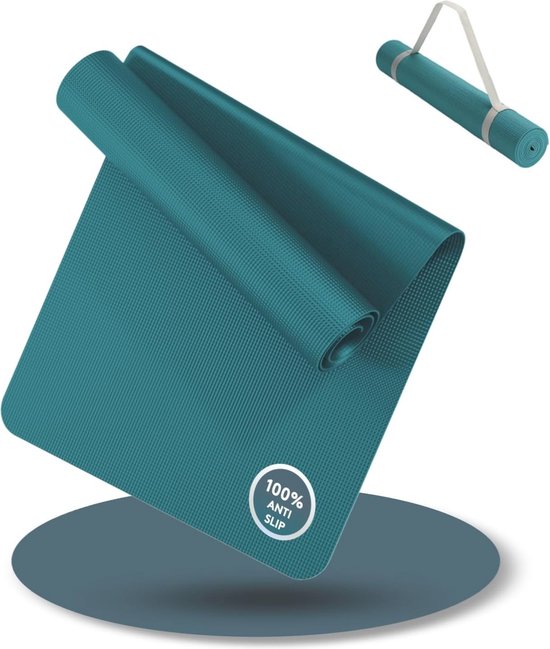 Yoga Mat 180x60cm - Antislip Draagbare Fitness- en Gymnastiekmat - Perfect voor Yoga en Workouts van Gymrex