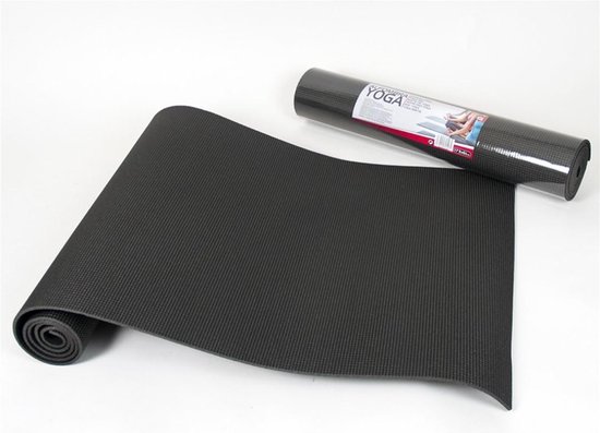 Yoga mat - anti slip - 173 X 61 - Zwart - 0.6 cm dik