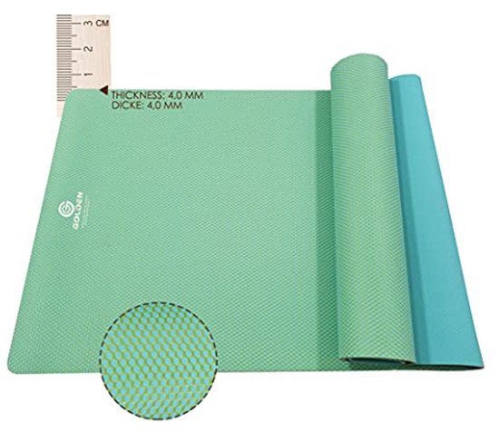Yoga Mat Antislip Lichte Reis Mat 1mm Vouwbare Rubberen Mat met Draagtas van Merkloos