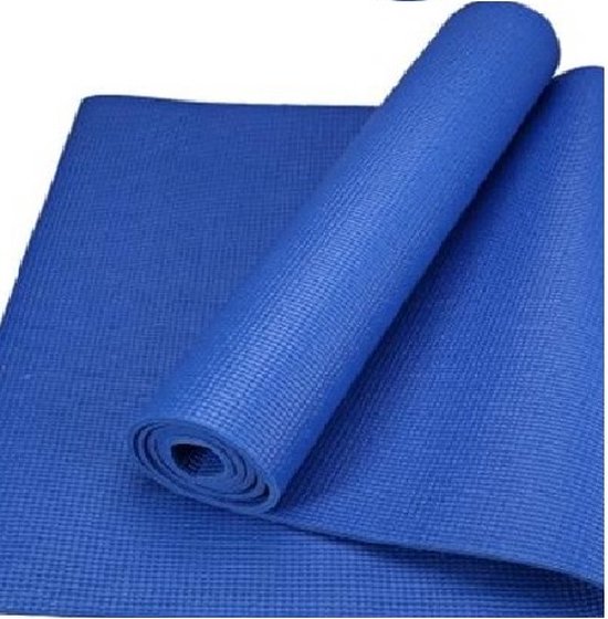 Yoga Mat Blauw 61 x 173 cm en 6 mm dik van Decathlon