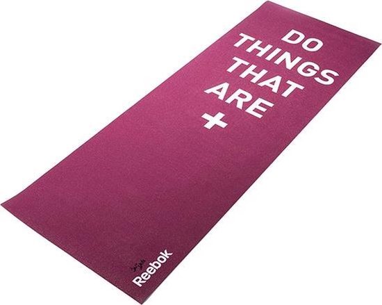 Yoga mat Crosses dubbelzijdig Reebok 4mm paars van Reebok