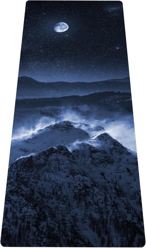 Yoga mat Draagbare Reismat 15mm Antislip Imitatiesuède Pilates Mat - 180x61 cm van Core Balance