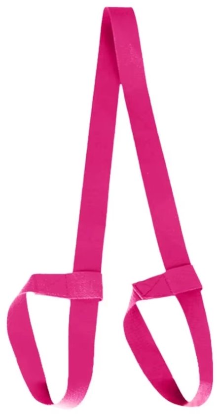 Yoga Mat - Draagriem - Voor Extra Dikke Mat - Draagband – Hengsel voor Yoga mat – Roze van Merkloos