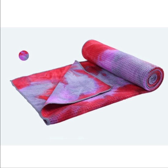 Yoga Mat - Fitness Handdoek - Comfortabel Trainen - Dubbelzijdig Antislip - 183x63 CM - Zwart