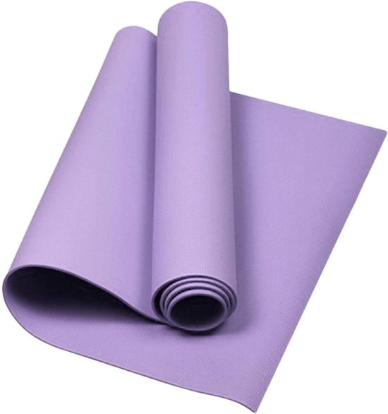 Yoga Mat - Fitness Kussen - Sport Oefening - Dubbelzijdig Antislip - 173x61cm - Paars
