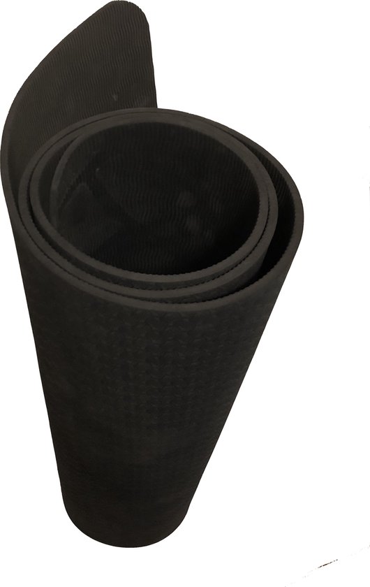 Yoga mat - fitness mat - meditatie - anti-slip - 6 mm - zwart van Avento