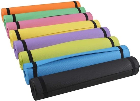 Yoga Mat - Fitness Mat - Thuis Sporten - Extra Lange Maat - 173 x 60 cm - Oranje