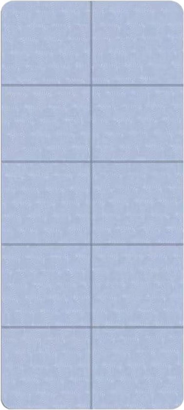 Yoga Mat - Fitness Mat Trainingsmat - Thuis Sporten - Antislip Textuur - 183x61x0.6cm - Donkerblauw