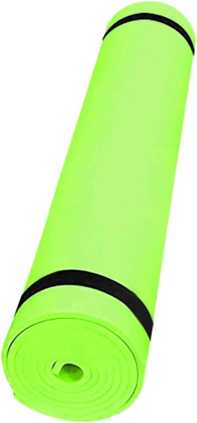Yoga Mat - Fitness Pad - Sport Oefening - Dubbelzijdig Antislip - 173x61x0.4 cm - Groen
