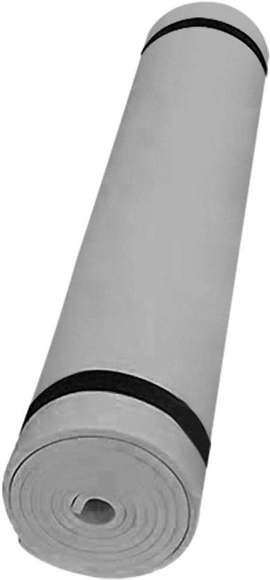 Yoga Mat - Fitness Pad - Sporten Thuis - Dubbelzijdige Antislip - 173x61cm - Grijs