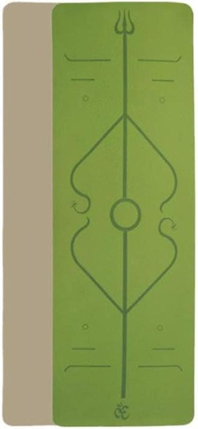 Yoga Mat - Fitness Pilates - Oefening Lichaamsbeweging - Antislip TPE Materiaal - 183x61x6mm - C
