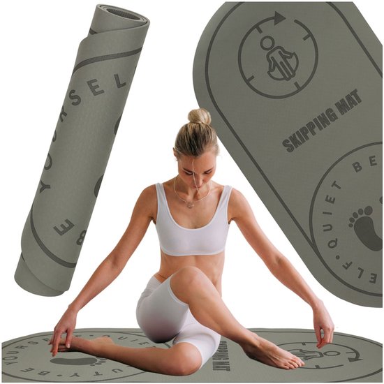 Yoga Mat Geluidsdempend – Antislip Oefenmat 125x61,5 cm PVC-vrij van Phoenix Fitness