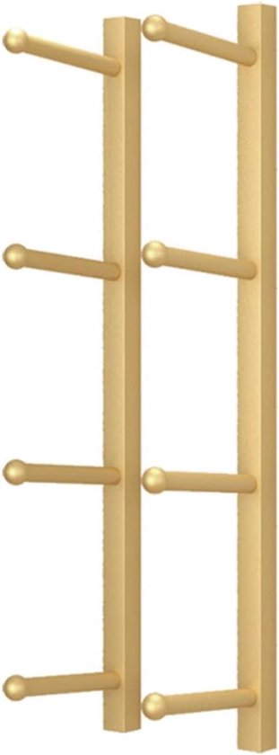 Yoga Mat Houder - Opbergrek Gym - Sportartikelen Opbergen - Wandmontage Ruimtebesparend - 105 cm - Goud