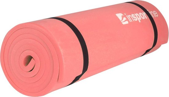 Yoga mat - inSPORTline EVA - Fitness mat - 180 x 50 x 1 cm - Roze
