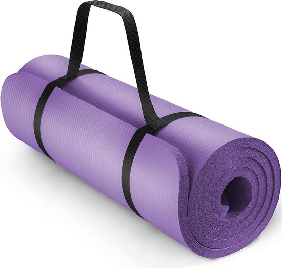 Yoga mat Lila 1 cm dik van Tunturi