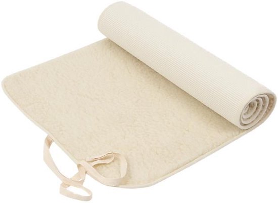 Yoga Mat Natural (BIO Merino wol) kundalini-, hatha-, Nidra Yoga van Bausinger