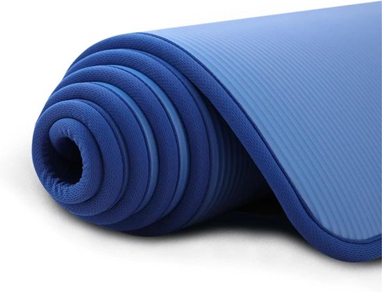 Yoga Mat Oefening 10MM Extra Dikke 183cmX61cm Yoga Matten Antislip Oefening Mat Fitness Pilates Workout Gym Matten Met Bandage Voor Body Shaping