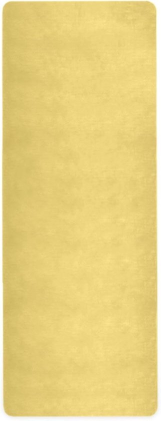 Yoga Mat - Oefenmat Fitness - Thuis Sporten - Natuurlijk Rubber - 180x66 cm - Crèmegeel