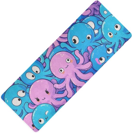 Yoga Mat - Oefenmat Fitness - Thuis Sporten - Natuurlijk Rubber - 71x26 Inch - Dierenprint