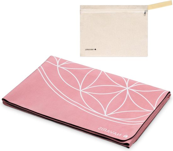 Yoga mat opvouwbaar - 15 mm dikke reis yogamat voor yoga pilates training en fitness - Met antislip en draagtas van Navaris
