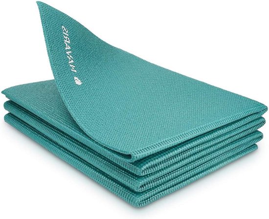 Yoga mat opvouwbare reis yogamat - 4 mm dik - Antislip fitnessmat - Pilates en fitness - Binnen en buiten van Eono