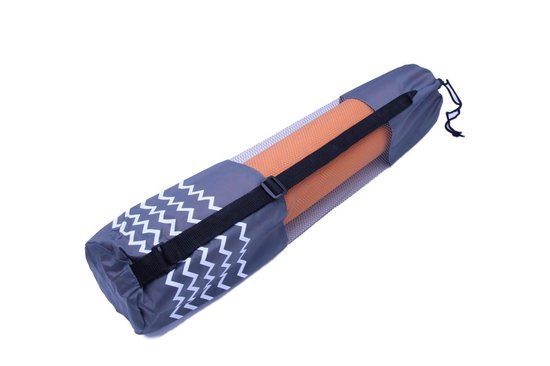 Yoga mat | Oranje | 183 x 61 x 0,4 cm | Inclusief draagtas van Merkloos